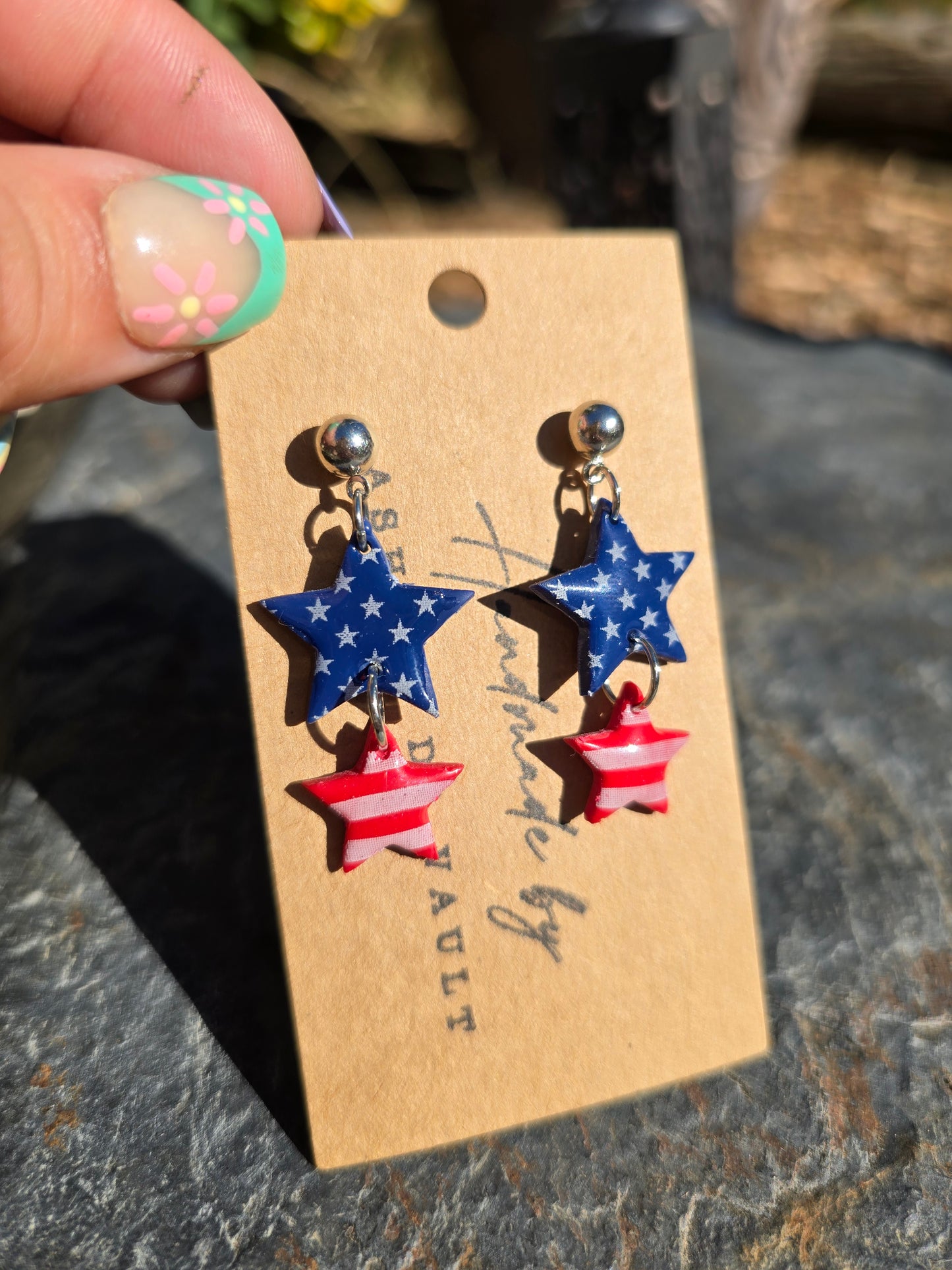 4th of July Stud Dangle