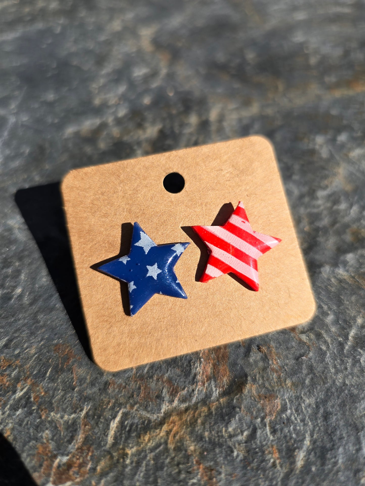 Large Flag Studs